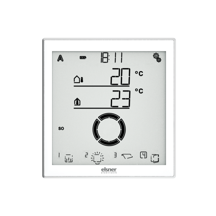 elsner Solexa II-Set, weiß / alu Funk-Steuerung (Display und Wetterstation) #10150